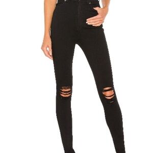 Dr. Denim Moxy Jean 
Color- Black Ripped Knees